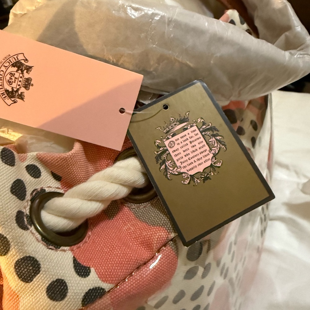 Juicy Couture Multicolor Tote with Pink Logo - Picture 8 of 13